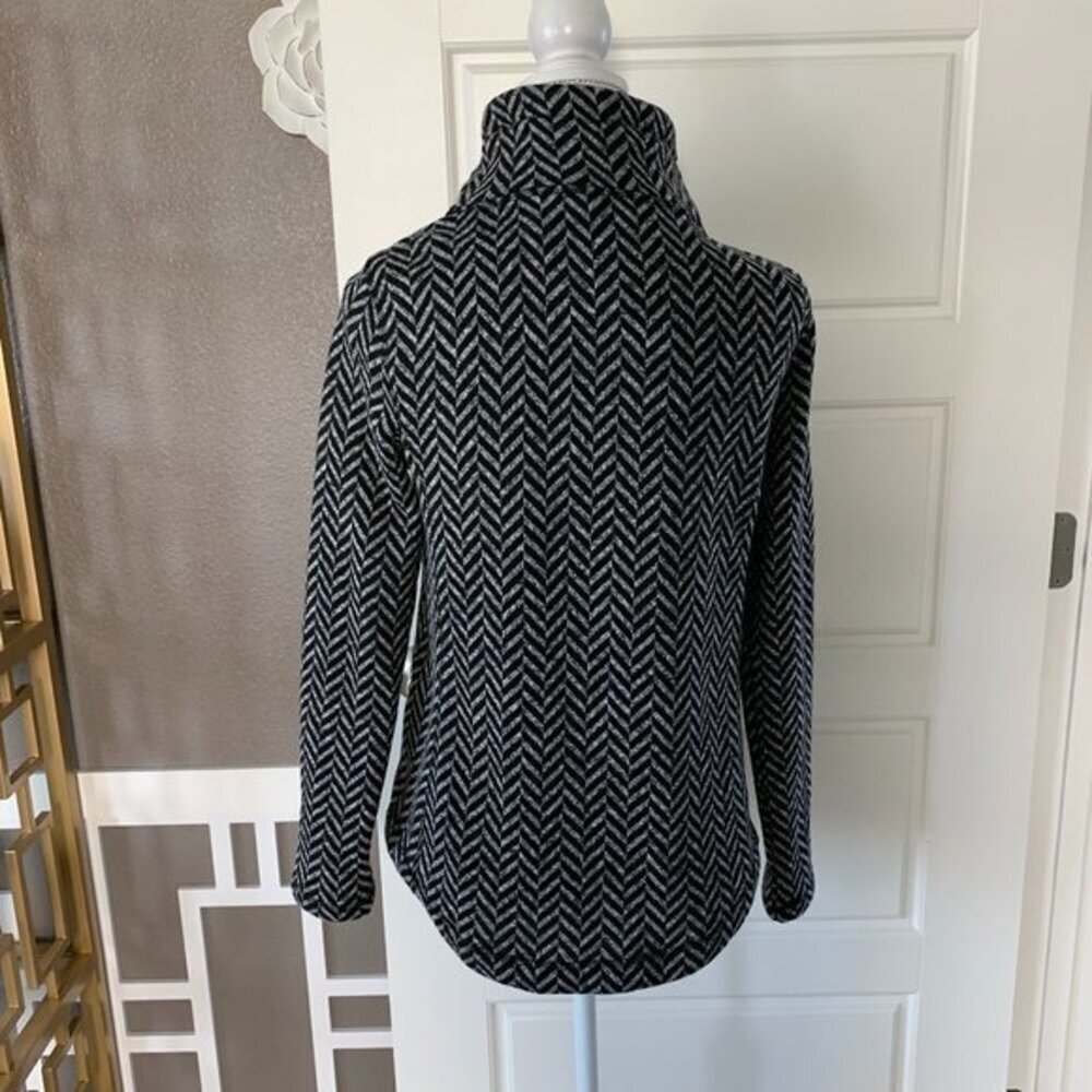 Talbots Mock Neck Herringbone Jacket - image 4